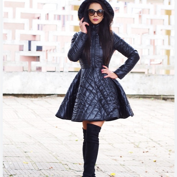 Adrenaline Fashion Jackets & Blazers - Stylish Black Quilted Hooded Jacket